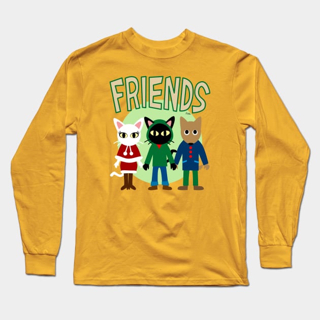 Whim's Friends Long Sleeve T-Shirt by BATKEI